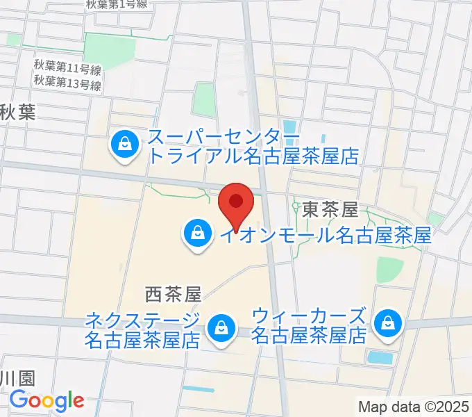 イオンシネマ名古屋茶屋の地図