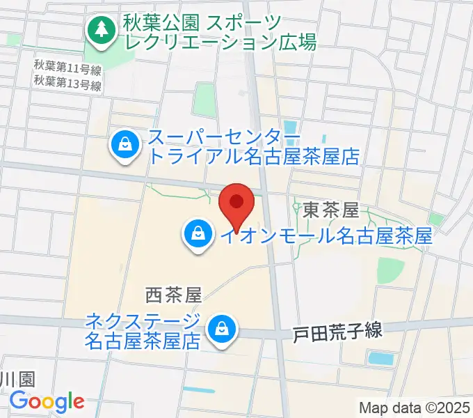イオンシネマ名古屋茶屋の地図