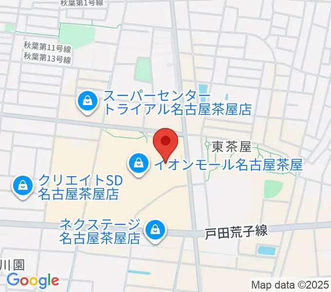 イオンシネマ名古屋茶屋の地図