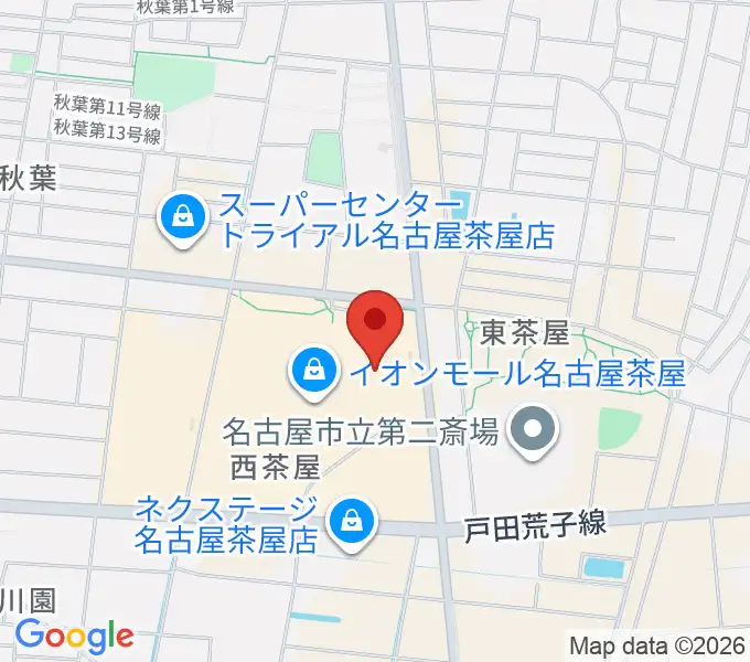 イオンシネマ名古屋茶屋の地図