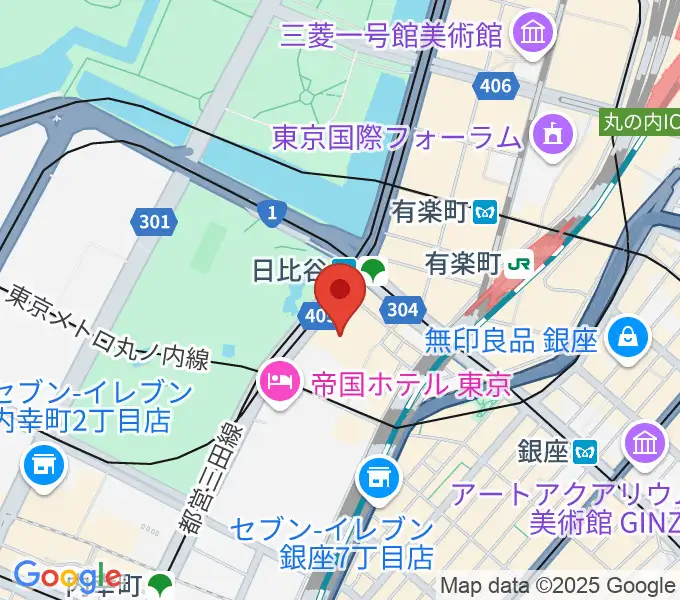 TOHOシネマズ日比谷の地図