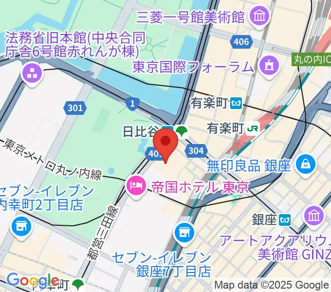 TOHOシネマズ日比谷の地図
