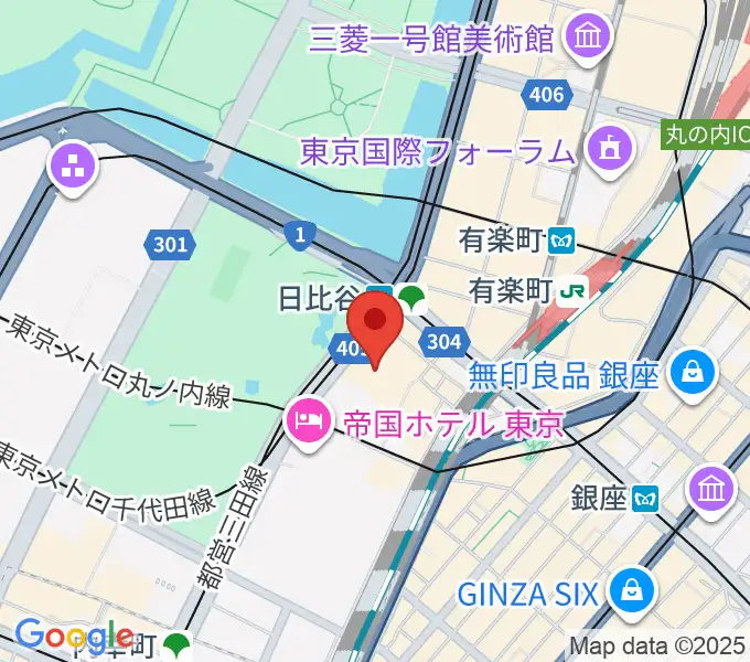 TOHOシネマズ日比谷の地図