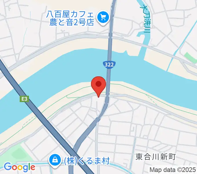 久留米ウエストポイントの地図