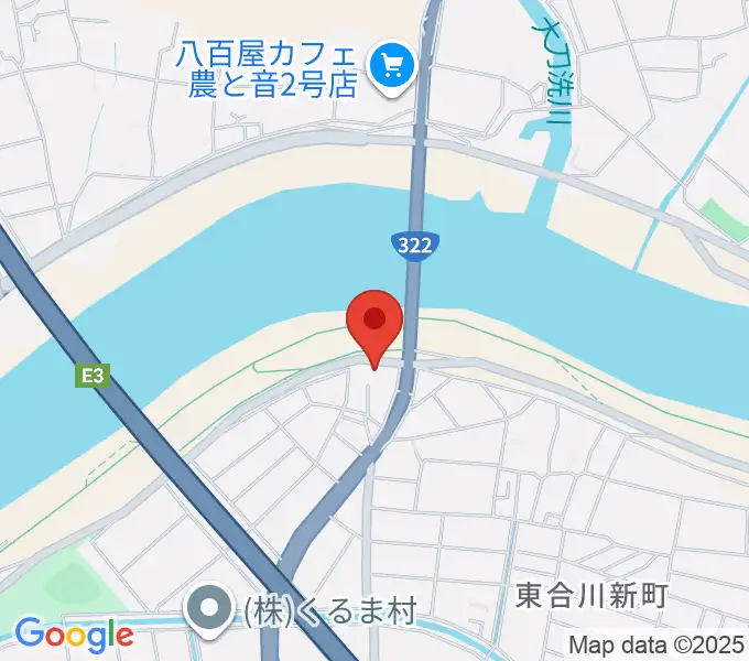 久留米ウエストポイントの地図