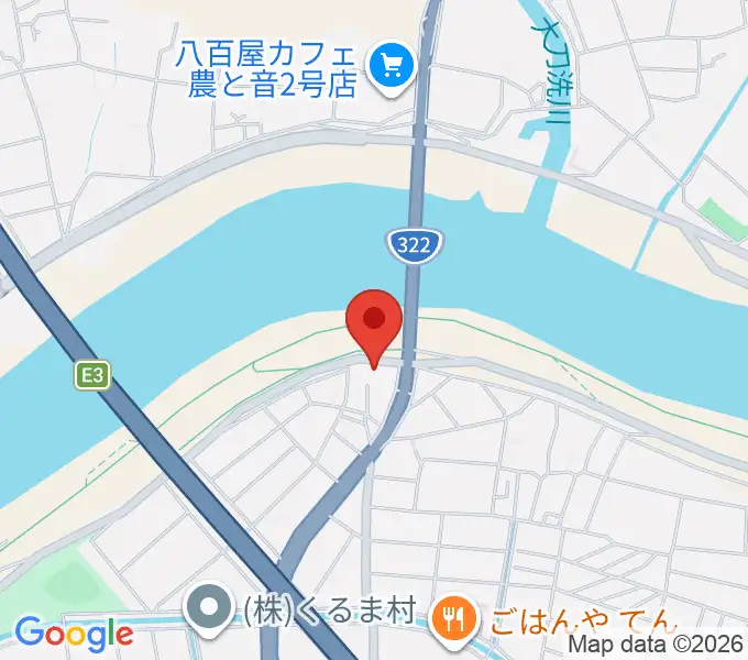 久留米ウエストポイントの地図