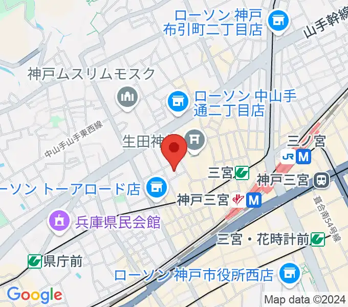 神戸かくれんぼの地図