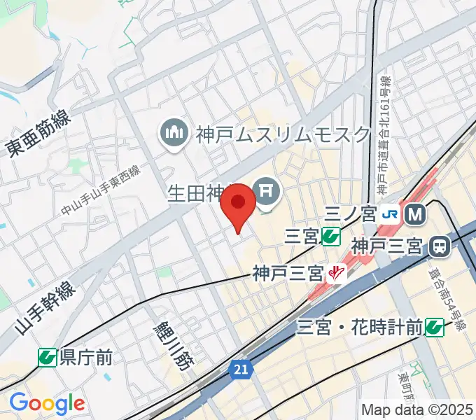 神戸かくれんぼの地図