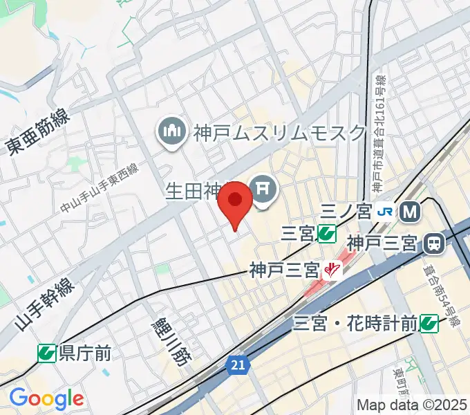 神戸かくれんぼの地図