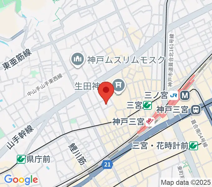 神戸かくれんぼの地図