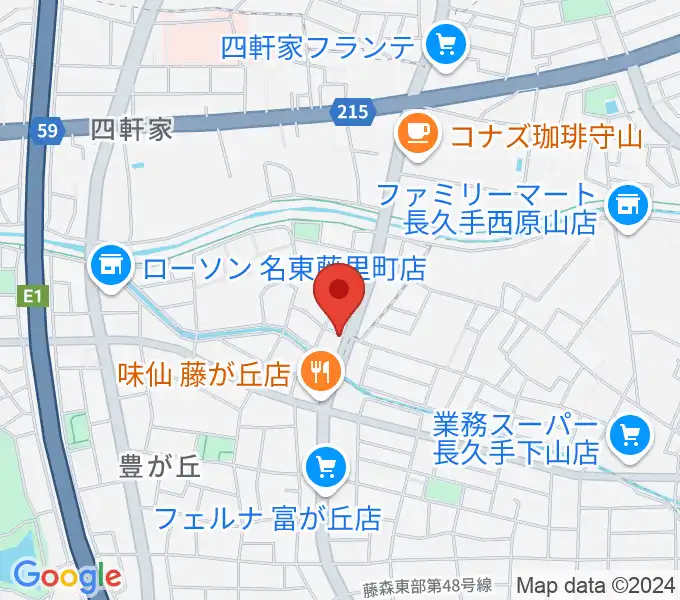 藤が丘ムーンストーンの地図