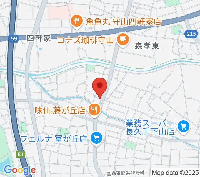 藤が丘ムーンストーンの地図