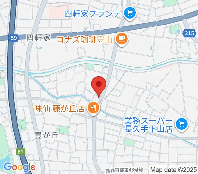 藤が丘ムーンストーンの地図