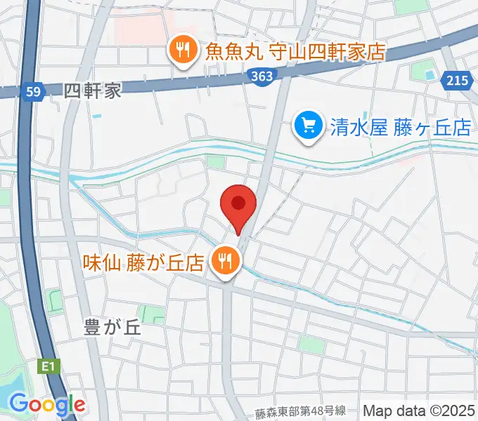 藤が丘ムーンストーンの地図