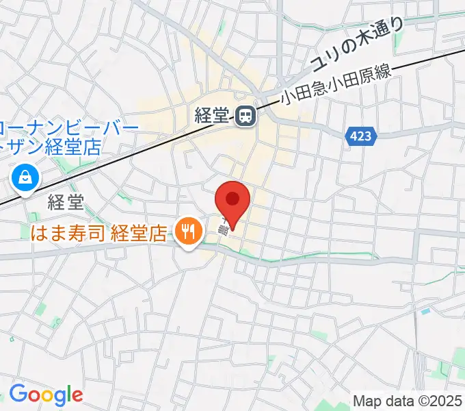 経堂LOVE, PEACE & SOULの地図
