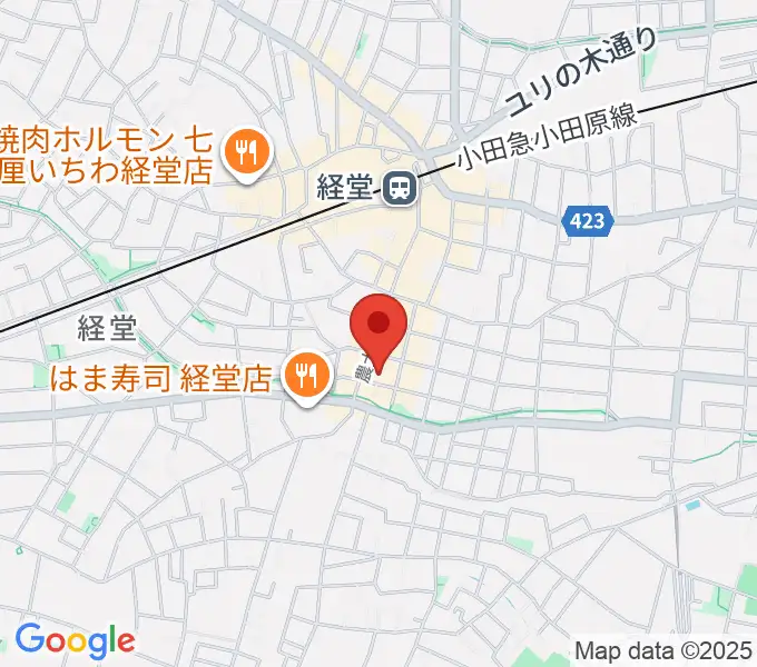 経堂LOVE, PEACE & SOULの地図
