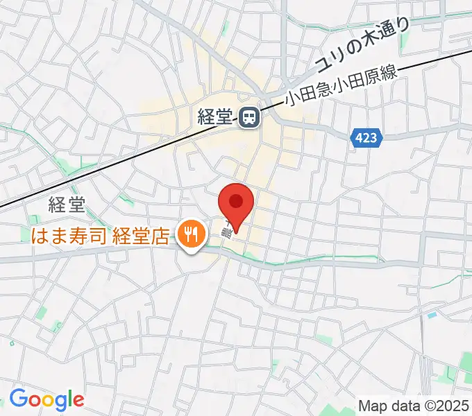 経堂LOVE, PEACE & SOULの地図