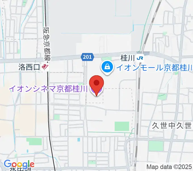 イオンシネマ京都桂川の地図