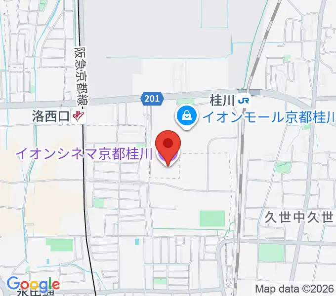 イオンシネマ京都桂川の地図