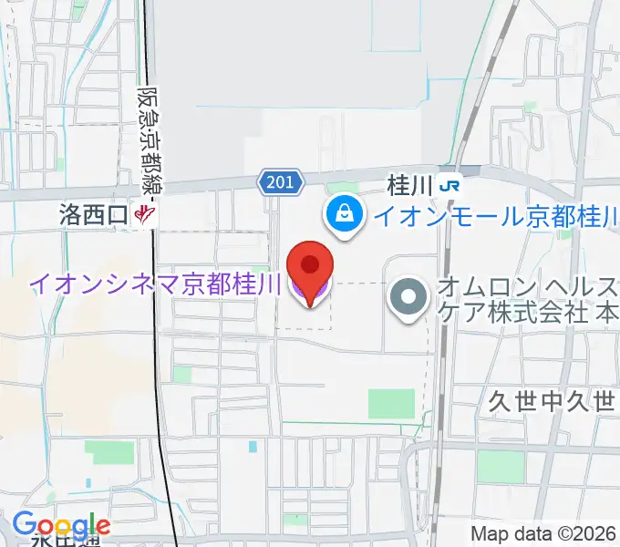 イオンシネマ京都桂川の地図