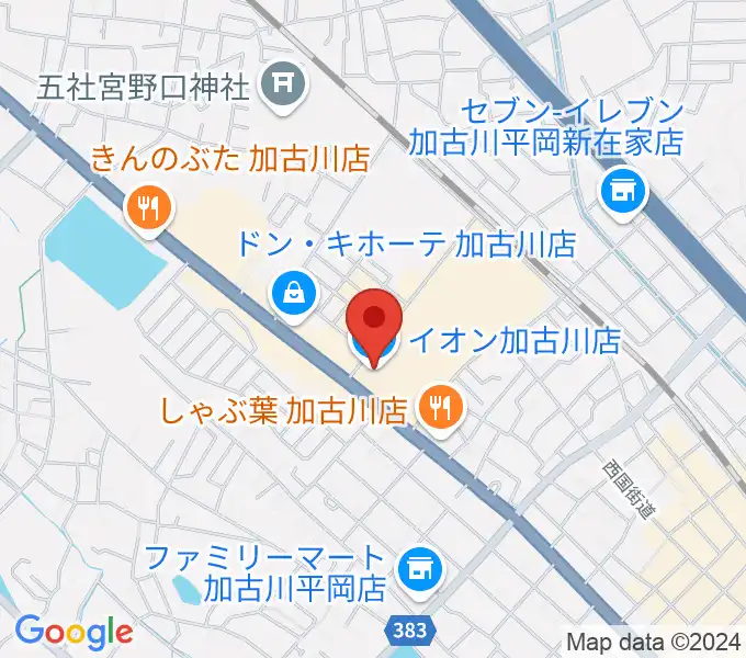 イオンシネマ加古川の地図