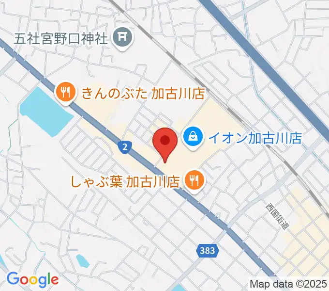 イオンシネマ加古川の地図