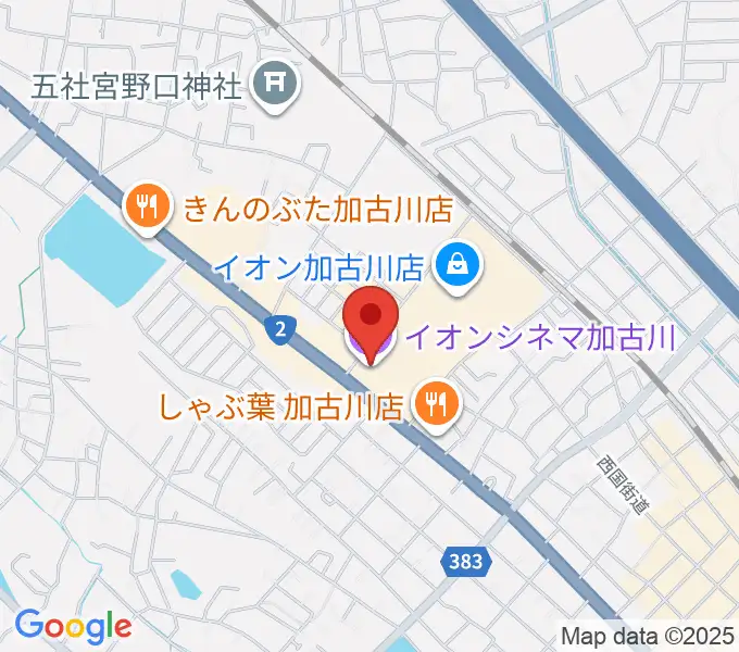 イオンシネマ加古川の地図
