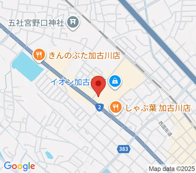 イオンシネマ加古川の地図