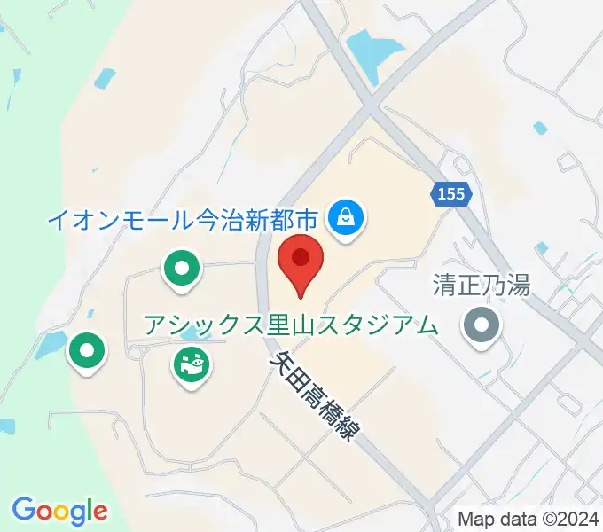 イオンシネマ今治新都市の地図