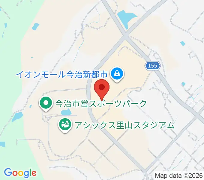 イオンシネマ今治新都市の地図