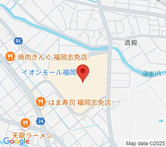 イオンシネマ福岡の地図