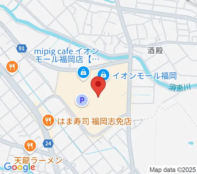 イオンシネマ福岡の地図
