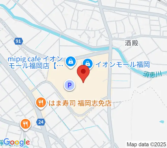 イオンシネマ福岡の地図