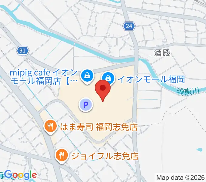 イオンシネマ福岡の地図