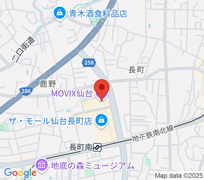 MOVIX仙台の地図