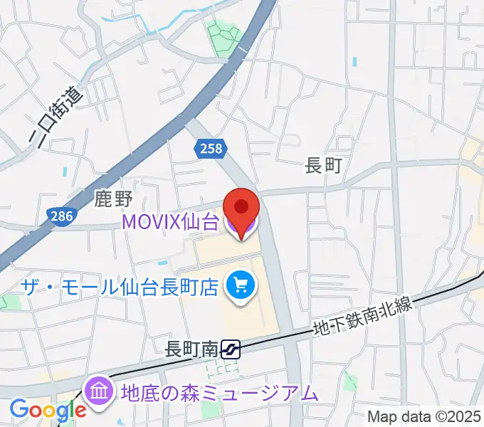 MOVIX仙台の地図