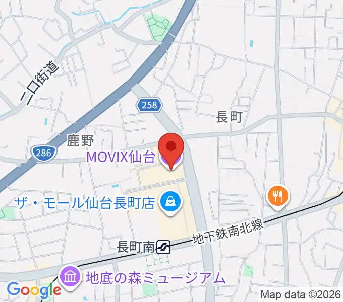 MOVIX仙台の地図