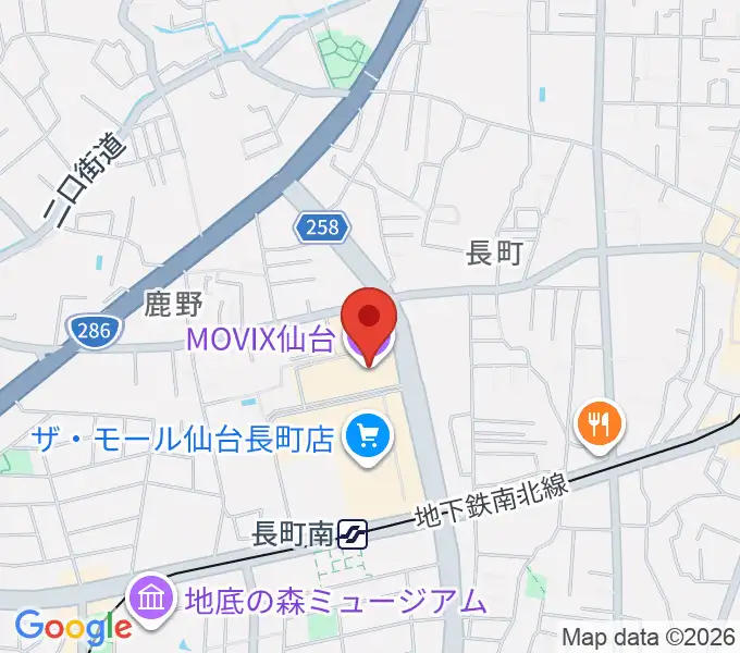 MOVIX仙台の地図