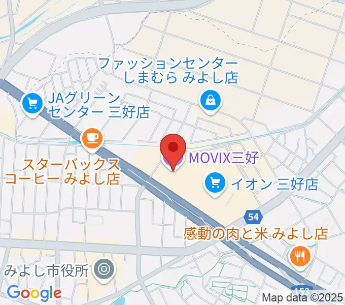 MOVIX三好の地図