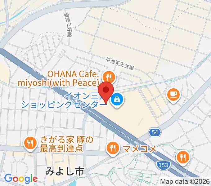 MOVIX三好の地図