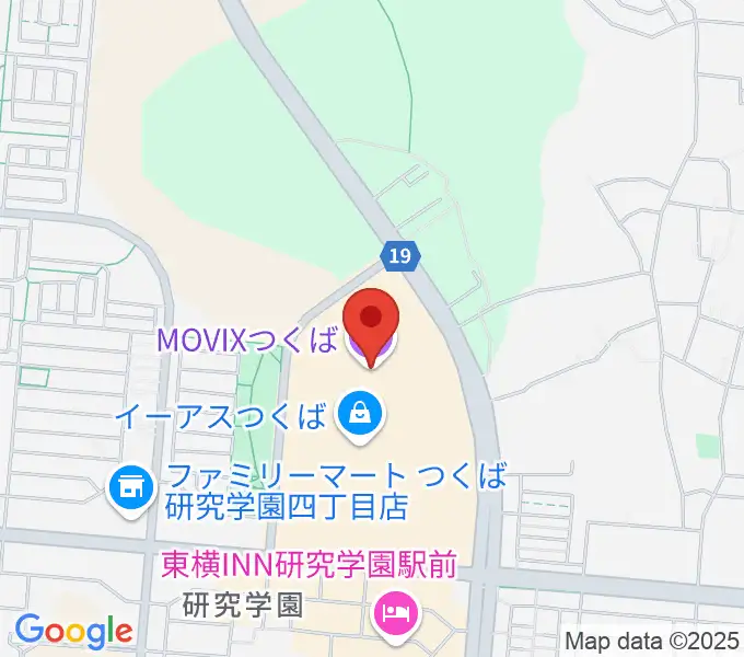 MOVIXつくばの地図