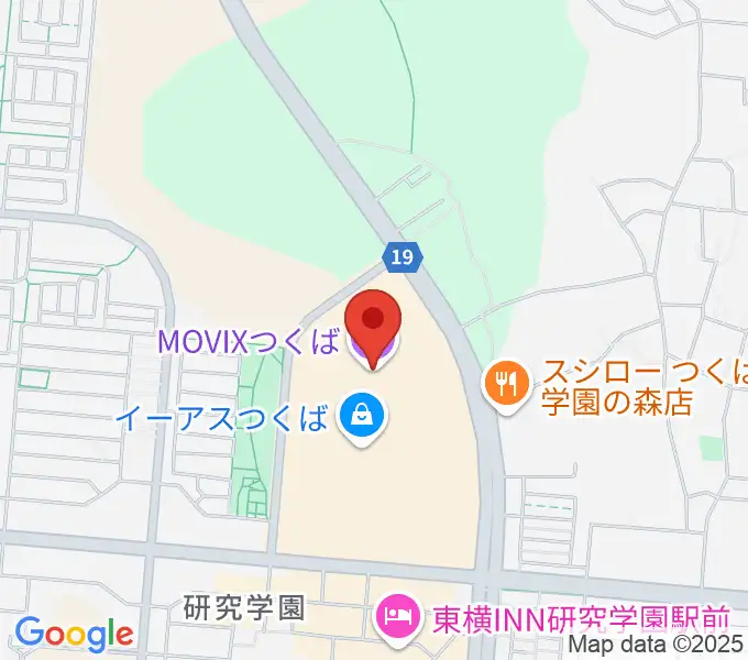 MOVIXつくばの地図