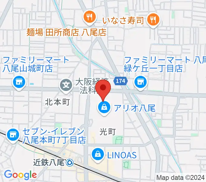 MOVIX八尾の地図