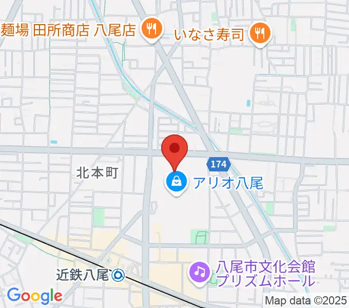 MOVIX八尾の地図