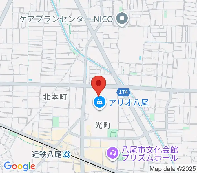 MOVIX八尾の地図
