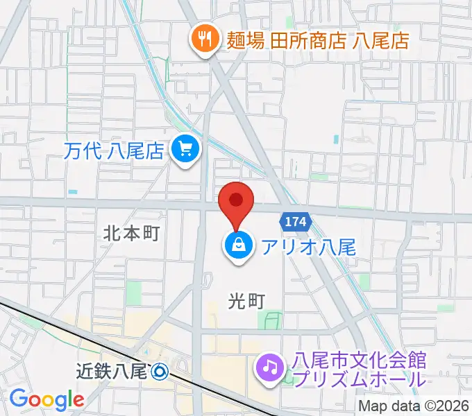 MOVIX八尾の地図