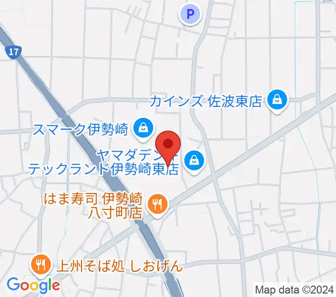 MOVIX伊勢崎の地図