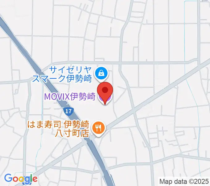 MOVIX伊勢崎の地図