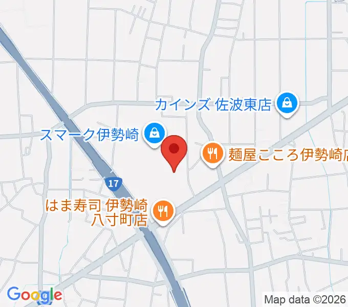 MOVIX伊勢崎の地図