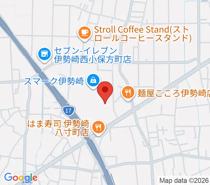 MOVIX伊勢崎の地図